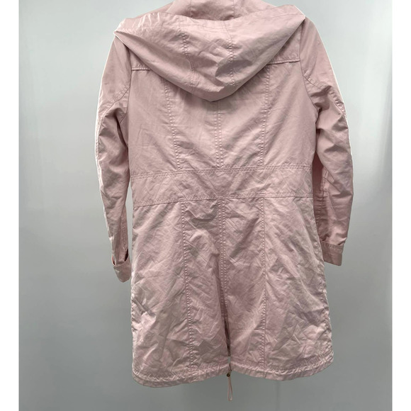 GUESS Women's Adjustable Long Sleeve Anorak Jacket Pastel Pink SIZE SMALL - Picture 2 of 8